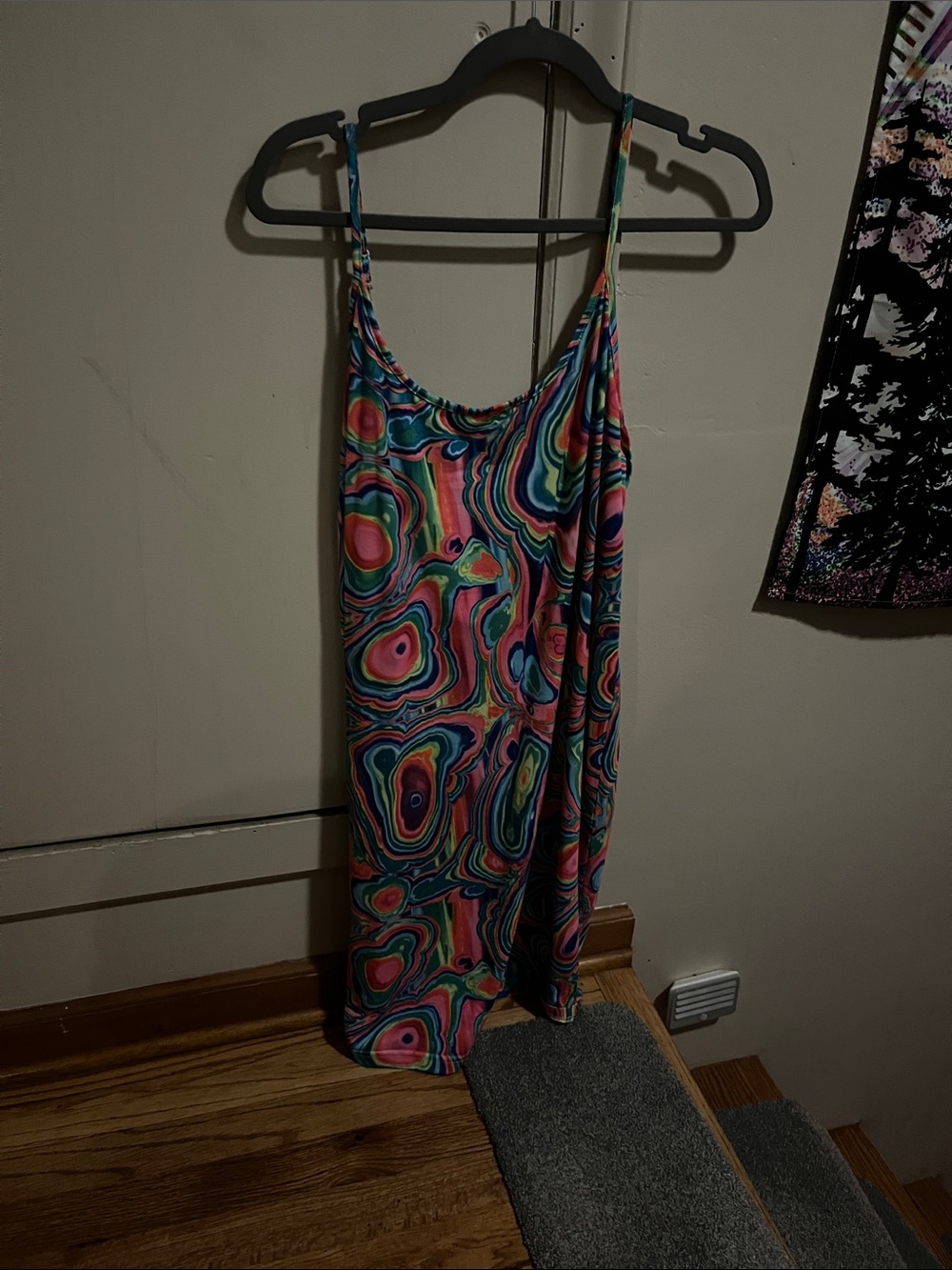 SHEIN Multicolor Abstract Plus Size Bodycon dress